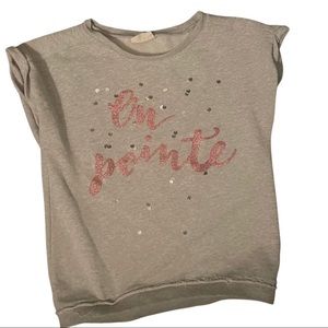 Ballet “En Pointe” sweatshirt with sequins (10-12)